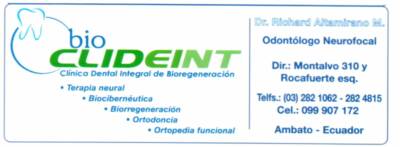 Bio CLIDEINT – Clínica Dental Integral de Bioregeneración