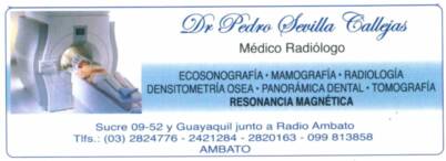 Dr. Pedro Sevilla Callejas – Medico Radiólogo