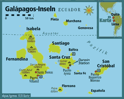 Galapagos - Provincia Ecuador Mapas Maps Landkarten Mapa Map Landkarte