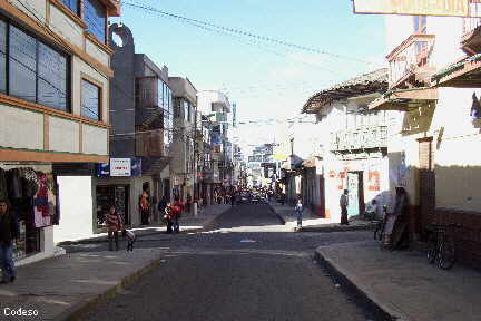 Das Zentrum der Provinz Tulcán Carchi